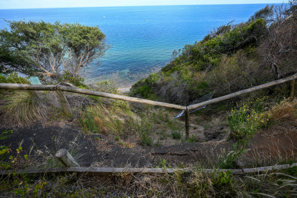 The Beleura Cliff Path was first built in 1922 and has been closed for over a year because of landslips.