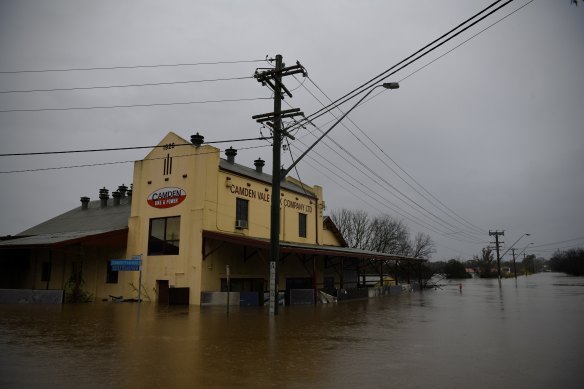 Camden goes underwater on  Sunday.