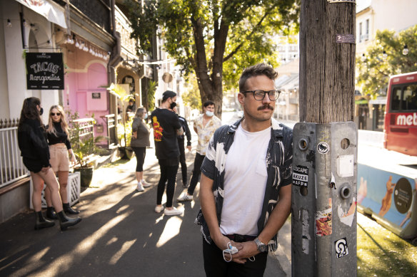 Stanley Street trader Anthony MacFarlane and other business owners are in talks with the City of Sydney to open up the iconic street to party.