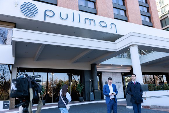 The Pullman Hotel in East Melbourne where the Swans were staying during their trip to Melbourne for round 23.