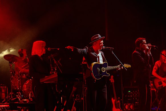 Sarah Martin, Stuart Murdoch and Stevie Jackson of Belle & Sebastian.