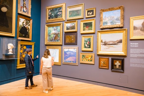 Early American Gallery Salon Wall at the Crystal Bridges Museum of American Art.