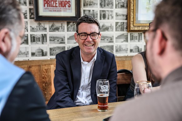 UK Prime Minister Andy Burnham at the Hare Inn in Harlow, Essex: “His likeability is the key to his success.”