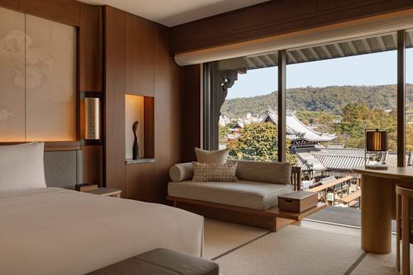 One of the rooms in Capella Kyoto Hotel.