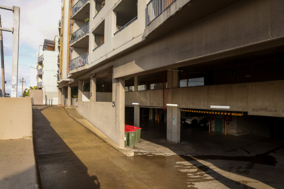 The St Peters apartment block where the shot was fired.