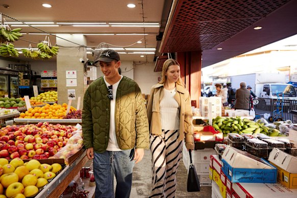 Shoppers at a fresh food market in Cabramatta, western Sydney. 
