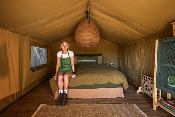 Emily Stygall has been unable to accept visitors at her glamping business with the power out. 