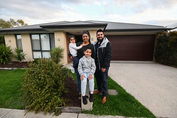 Mohammed Kabbout with his wife Farrah and their kids Humza and Ameera.