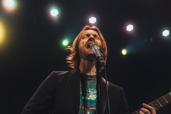 Finneas performs at Forum Melbourne on January 13, 2025. 