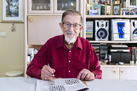 Donald Harrison, crossword master and Herald cryptic compiler.
