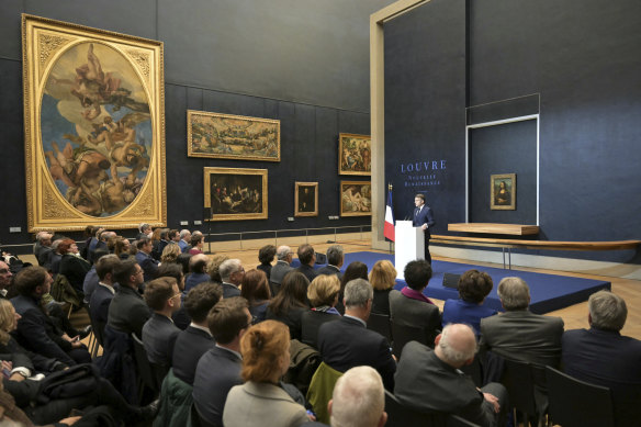 Many visitors to the Louvre miss the other paintings in the room where the Mona Lisa is displayed.