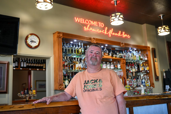 Shamrock Hotel publican Ian Crouch. 