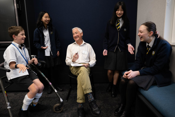Ethics teacher Kevin Farmer runs an after-school ethics club at Inner Sydney High and teaches ethics at Crown Street Public School.