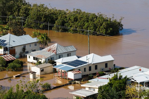 A row of houses in Macksville.
