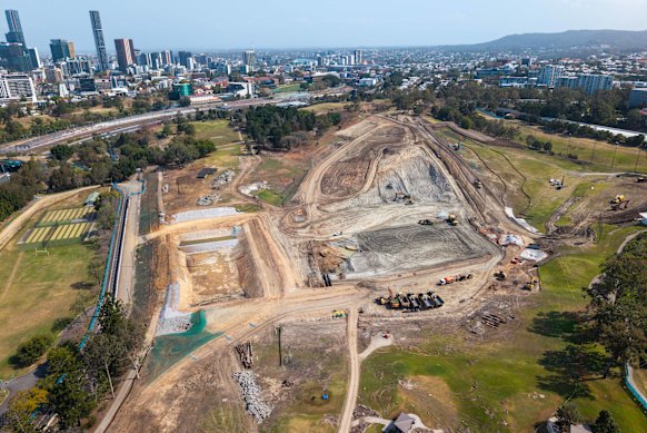 Stadium work at Victoria Park.