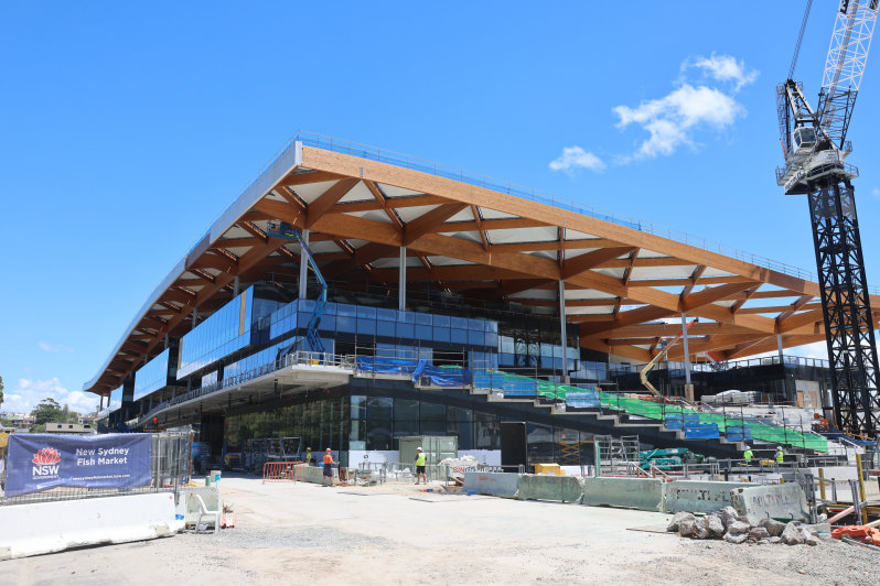 The new Sydney Fish Market is due to be up and running by the start of next year.