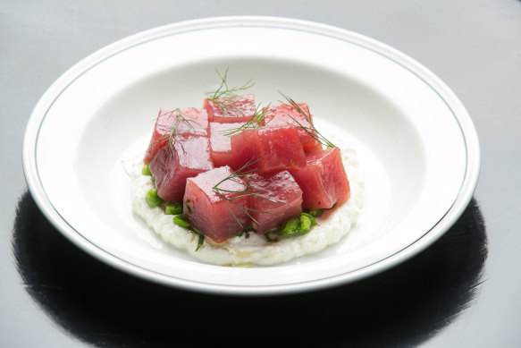 Tuna tartare at Cumulus.