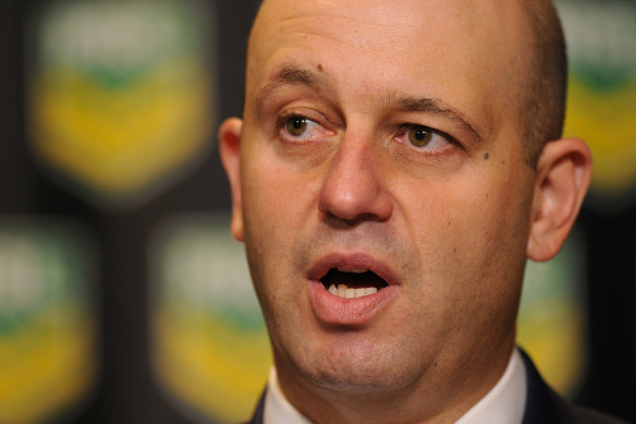NRL chief executive Todd Greenberg said the code supported an ANZ Stadium redevelopment as a priority, though safety and compliance issues at Allianz should be addressed.
