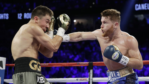 Positive test: Canelo Alvarez, right, is the latest boxer to come under scrutiny for taking a banned substance.