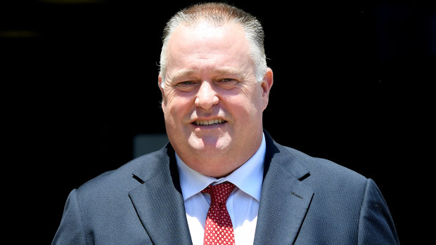 Rick Flori leaves the Southport Magistrates Court on the Gold Coast on Tuesday.