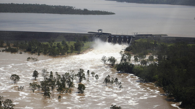 Water was released Wivenhoe Dam during the 2011 flood.