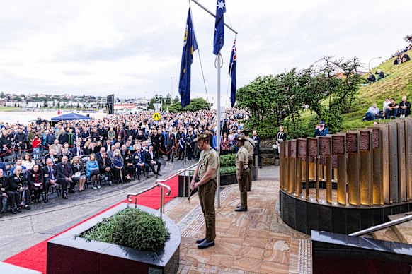 The 2022 Anzac Day service at North Bondi RSL, the fastest growing sub-branch in the league.