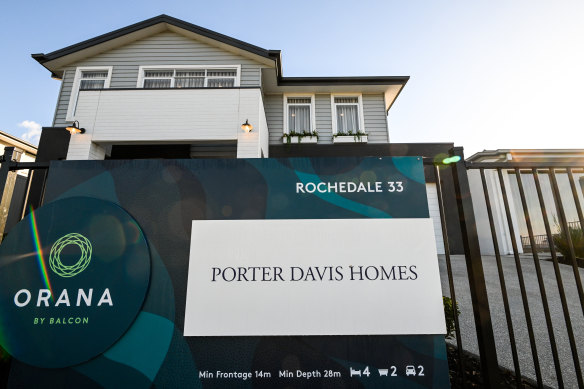The collapse of Porter Davis left 1800 homes unfinished in Victoria and Queensland.