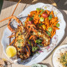 Grilled lobster thermidor.