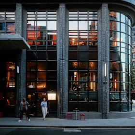 Outside the Southbank restaurant, located inside the Hannah St Hotel.