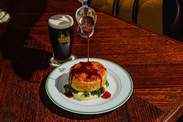 Beef Guinness pie at The Carlisle.