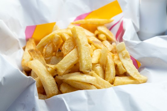 The golden, fluffy, crunchy chips at Northern Soul in St Kilda.