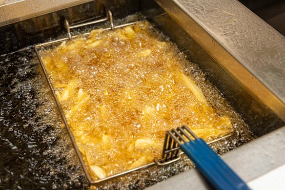 Chips frying at Northern Soul.