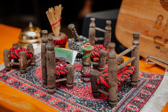 A miniaturised scene at Afandi Cafe.