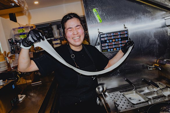 Chef Amy Cao at LinLin Potstickers.