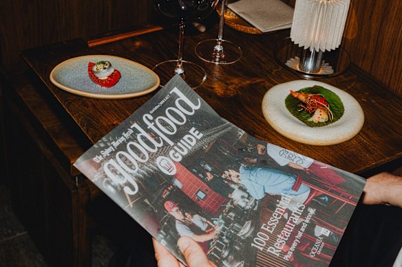 The free 56-page Good Food Guide magazine liftout. 