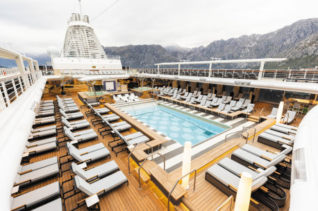 The popular Pool Deck offer sun and shade options.