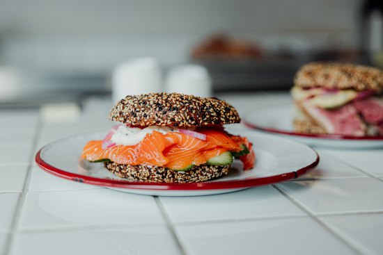 Ora lox bagel.
