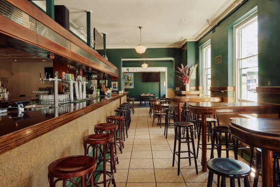 The lively front bar at The Lincoln.