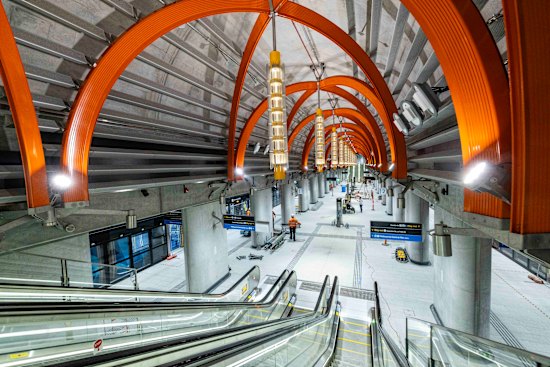 The new State Library station. 