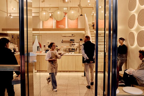 Bloomwood cafe-bakery on Exhibition Street.