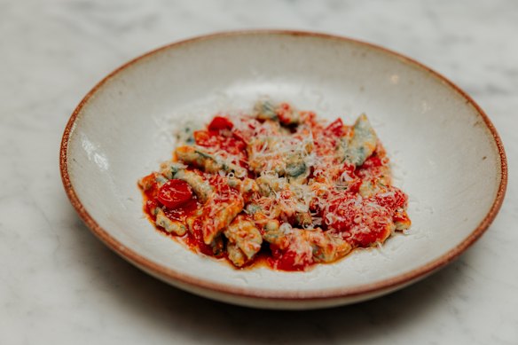 The rustic gnocchetti is “food that you put in a bowl and you share”.