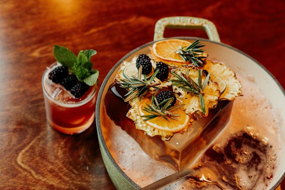 The Christmas punch at Silver’s Motel in Enmore.