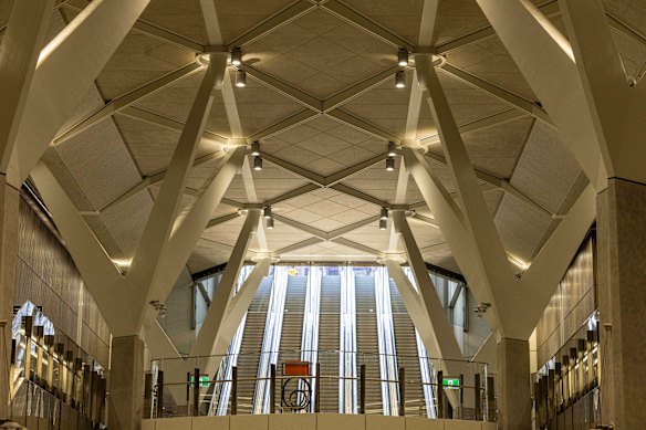 Town Hall station in Melbourne’s Metro Tunnel.