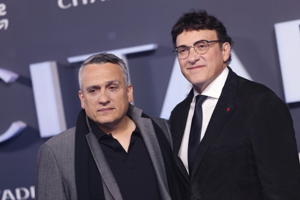 Joe, left, and Anthony Russo at the premiere of Citadel in London.