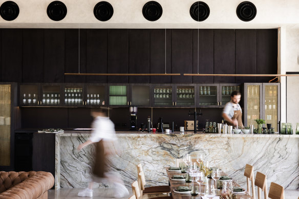 The dining room at Beltana Farm, near Canberra.