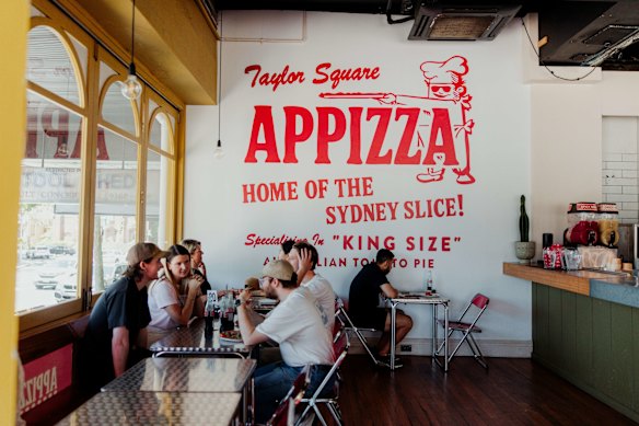 Appizza has opened in the former Freda’s site in Darlinghurst. 