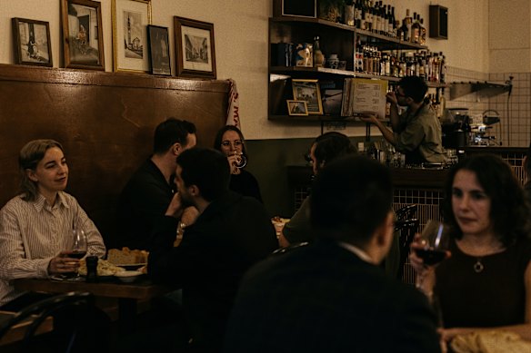Inside the Brunswick restaurant.