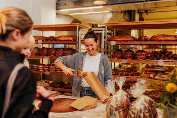 Second-generation owner-baker Sonya Ivanovic at Iggy’s Bread, Bronte.