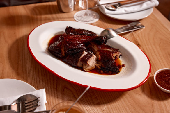 Classic roasted duck with lilly pilly plum sauce.