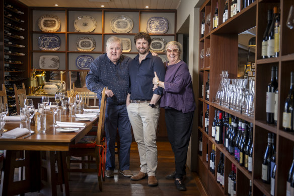 Kevin and Gail Donovan are handing over their iconic restaurant to “adopted son” Nick Parkhouse (centre).